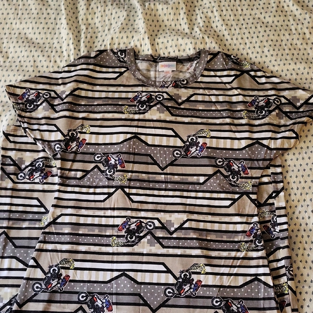 LuLaRoe Evil Knieval Graphic Maria Dress